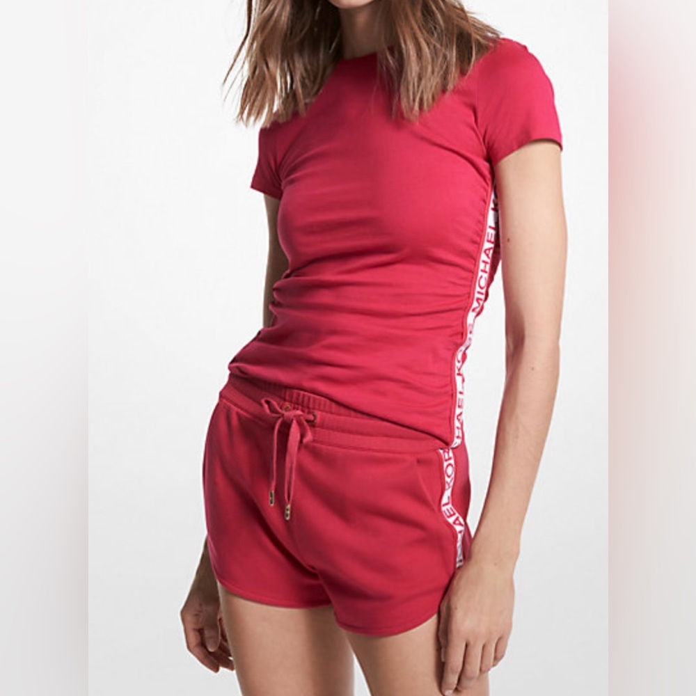 Michael Kors 2 Piece Logo Tape shorts Set. Size L. NWT. Cute and comfy ❤️💯